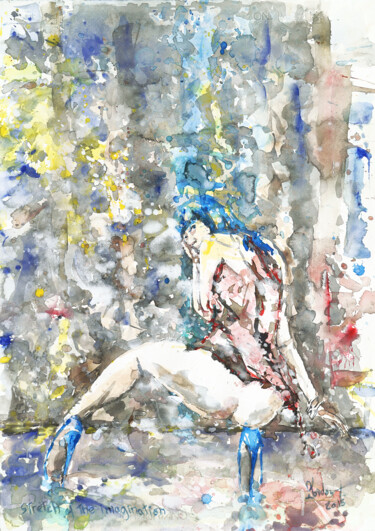 Malerei mit dem Titel "Stretch of the Imag…" von Gordonartist1, Original-Kunstwerk, Acryl