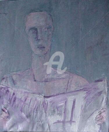 Pittura intitolato "-giornale-" da Bruno, Opera d'arte originale, Olio