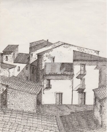 "la-piazzetta-d-la-v…" başlıklı Resim Bruno tarafından, Orijinal sanat, Mürekkep
