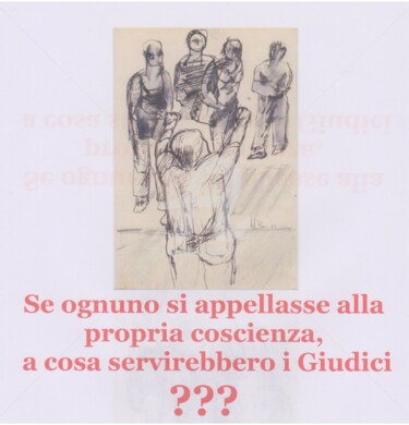 Disegno intitolato "assemblea (aggiorna…" da Bruno, Opera d'arte originale, Inchiostro