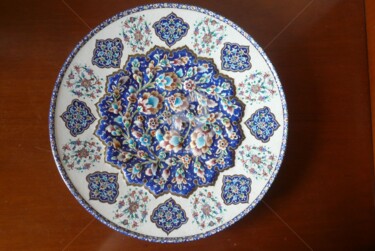 Artigianato intitolato "isfahan-iran-piatto…" da Bruno, Opera d'arte originale