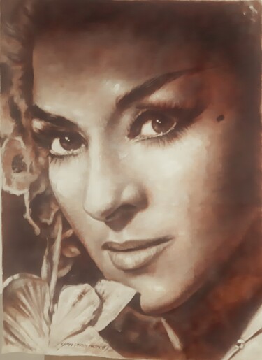 Pintura titulada "Lola de Espagna" por Gorka Gonzalez Crespo, Obra de arte original, Oleo Montado en Bastidor de camilla de…
