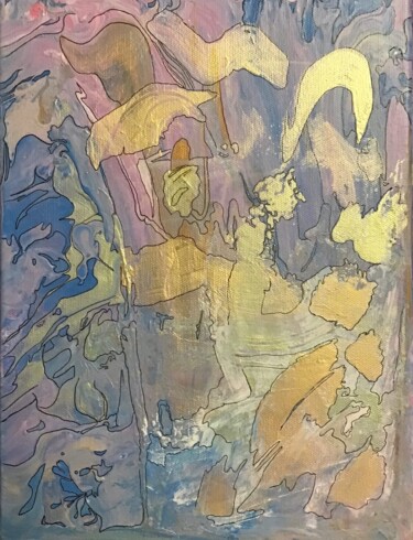 Malerei mit dem Titel "Japanese Fluids" von Mikhail Sokolovskii, Original-Kunstwerk, Acryl