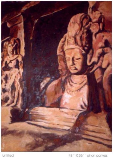 Painting titled "var/rel/09" by Gosai Jitendra, Original Artwork