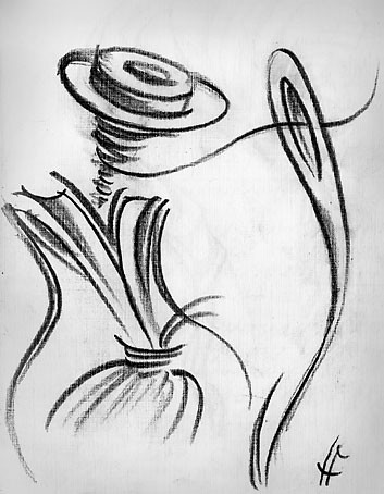Рисунок под названием "Ниткина ласкает Иго…" - Goshanik, Подлинное произведение искусства