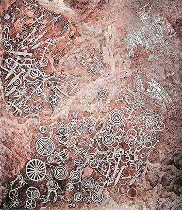 Цифровое искусство под названием "Шаманский камень." - Goshanik, Подлинное произведение искусства