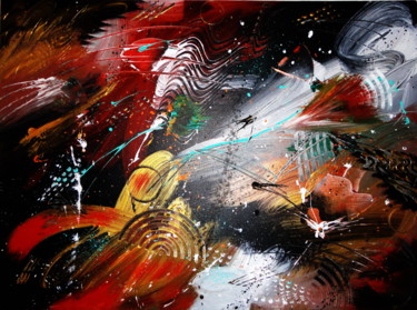 Schilderij getiteld "Star wars" door Malgorzata Kuraczyk, Origineel Kunstwerk