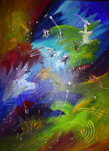 Painting titled "Symphony" by Malgorzata Kuraczyk, Original Artwork