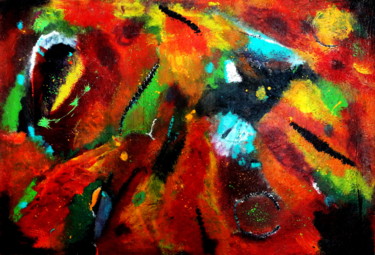 Painting titled "abstract 3" by Malgorzata Kuraczyk, Original Artwork