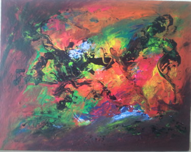 Painting titled "Bounce" by Malgorzata Kuraczyk, Original Artwork