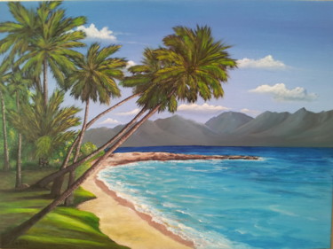 Painting titled "Maui" by Malgorzata Kuraczyk, Original Artwork, Acrylic