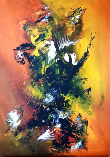 Painting titled "Flying" by Malgorzata Kuraczyk, Original Artwork
