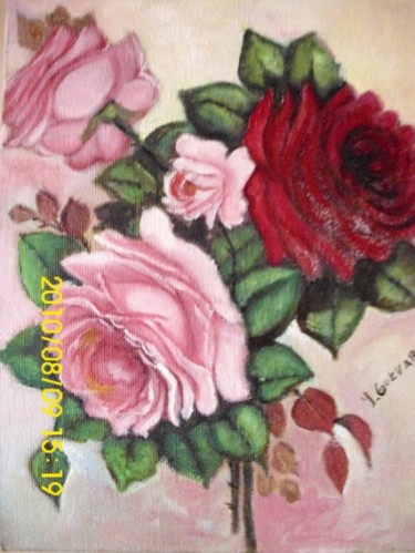 Pintura titulada "Bouquet de Rosas" por Yumira Guevara, Obra de arte original