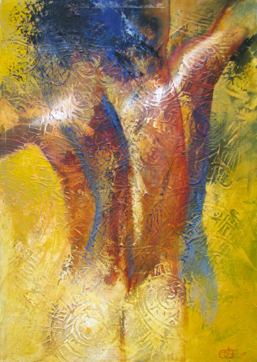 Painting titled "Narcisse" by Gotz, Original Artwork, Acrylic