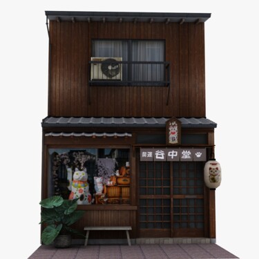 Arts numériques intitulée "Yamakada store" par Marianne Veirard, Œuvre d'art originale, Modélisation 3D