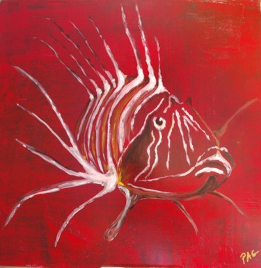 Peinture intitulée "10 - Scorpion Fish…" par Pag, Œuvre d'art originale, Huile
