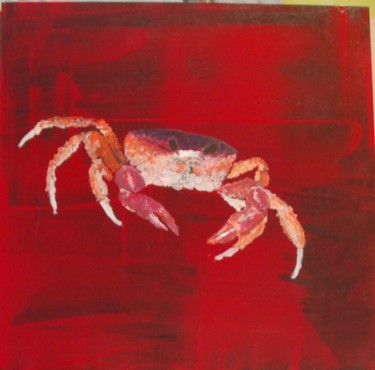 Peinture intitulée "28 - Crabe 4/4" par Pag, Œuvre d'art originale, Huile