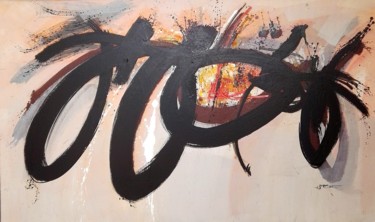 Peinture intitulée "Composition" par Omar Gourane, Œuvre d'art originale, Acrylique