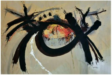 Peinture intitulée "Composition" par Omar Gourane, Œuvre d'art originale