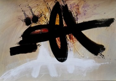 Painting titled "Composition" by Omar Gourane, Original Artwork