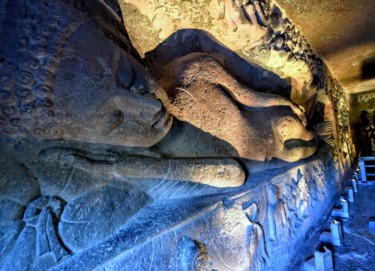Photography titled "Sleeping Buddha of…" by Goutam Chakraborty, Original Artwork