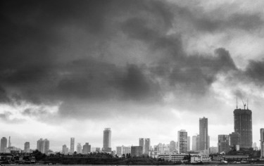 Photography titled "Rain Cloud in Mumba…" by Goutam Chakraborty, Original Artwork, Digital Photography