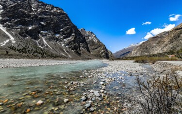 Photography titled "Himalayan River" by Goutam Chakraborty, Original Artwork, Digital Photography