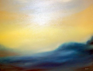 Painting titled "Handful of Sky" by Goutam Chakraborty, Original Artwork