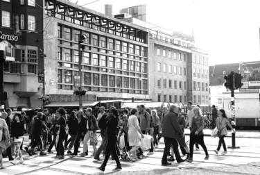 Photography titled "Rush-Hour in Amster…" by Goutam Chakraborty, Original Artwork