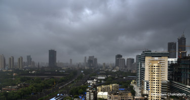 Photography titled "Monsoon in Mumbai" by Goutam Chakraborty, Original Artwork