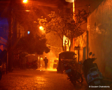 Photography titled "Unexpected Shower!" by Goutam Chakraborty, Original Artwork