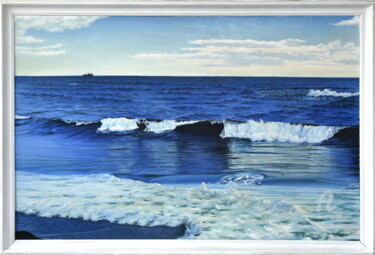 Malarstwo zatytułowany „Pasific ocean / Тих…” autorstwa Govoroff Vladimir, Oryginalna praca, Olej