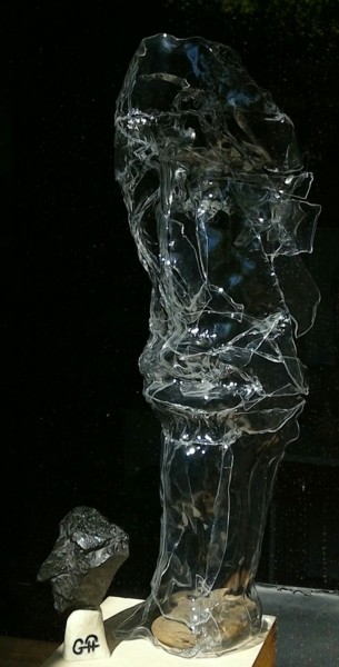 Sculptuur getiteld "tete" door Philippe Garsi, Origineel Kunstwerk, Plastic
