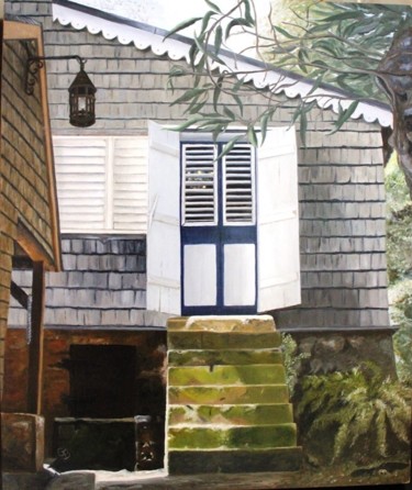 Peinture intitulée "Habitation Clement" par Grace Fleyfel, Œuvre d'art originale