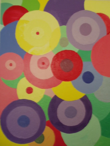 Painting titled "ap5014-round-and-ro…" by Grace Tsui, Original Artwork