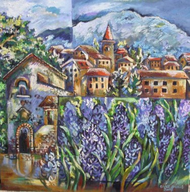 Painting titled "Italy Impression" by Grace Choong, Original Artwork, Oil