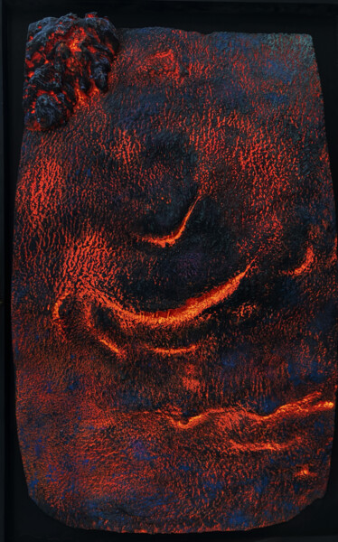 Γλυπτική με τίτλο "lave" από Gracia Frederic, Αυθεντικά έργα τέχνης, Ακρυλικό Τοποθετήθηκε στο Ξύλινο πάνελ