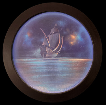 Картина под названием "Navire" - Gracia Frederic, Подлинное произведение искусства, Акрил Установлен на Деревянная рама для…