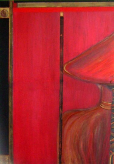 Картина под названием "Fantasme I" - Gracianne Vallet, Подлинное произведение искусства, Масло