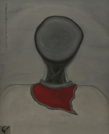 Schilderij getiteld "Afleur de peau II" door Gracianne Vallet, Origineel Kunstwerk, Olie