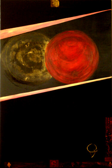 Malarstwo zatytułowany „Atmosphère” autorstwa Gracianne Vallet, Oryginalna praca, Olej