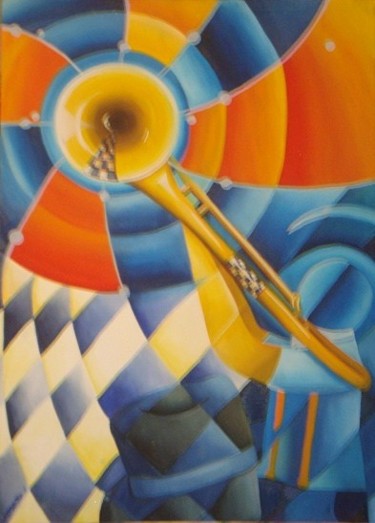 Pintura titulada "Musica II" por Graciela Hidalgo, Obra de arte original