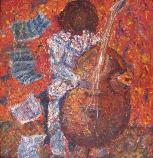 Pintura titulada "Composicion de Jazz" por Graciela Hidalgo, Obra de arte original