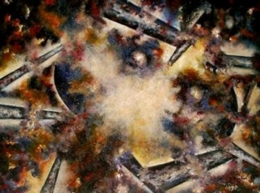 Pintura titulada ""Ensueño Cósmico"" por Graciela Diaz Zaid, Obra de arte original