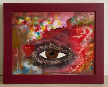 Painting titled "Tear Drop" by Graeme Callaghan, Original Artwork, Acrylic Mounted on Wood Stretcher frame