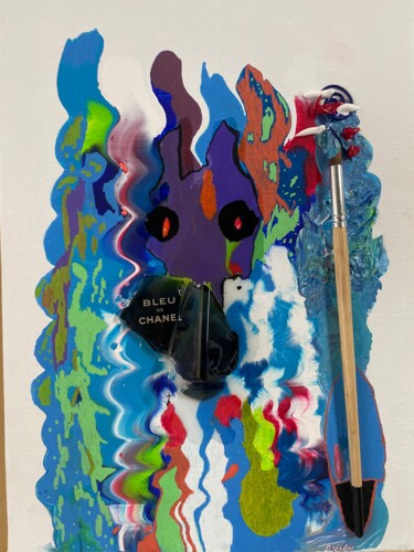 Peinture intitulée "Chanel Knows" par Graeme Callaghan, Œuvre d'art originale, Acrylique Monté sur Panneau de bois