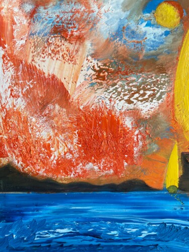 Картина под названием "Believe in Yourself" - Graeme Callaghan, Подлинное произведение искусства, Масло Установлен на Деревя…