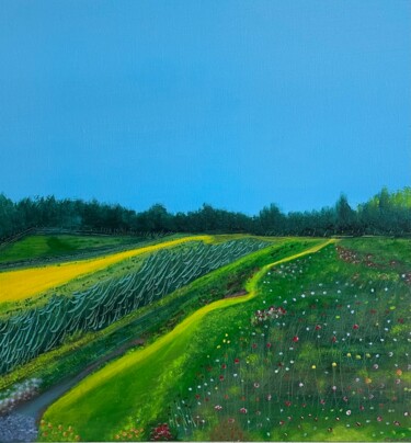 Картина под названием "Follow the Bright P…" - Graeme Callaghan, Подлинное произведение искусства, Масло
