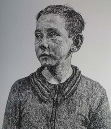 Dessin intitulée "boy" par Graeme Morris, Œuvre d'art originale, Crayon