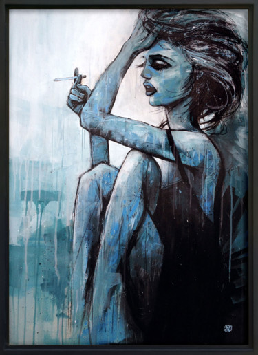 Painting titled "HOLD ON" by Graffmatt, Original Artwork, Acrylic Mounted on Wood Panel